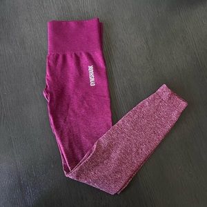 Gymshark Adapt Ombré Seamless Leggings- Burgundy